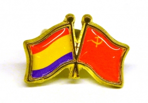 Pin Bandera republicana y comunista