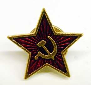 Pin Estrella Roja comunista