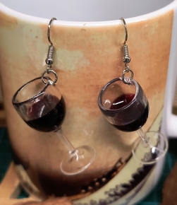 Pendientes Copa vino