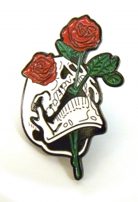 Pin Calavera with flowers