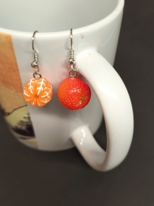 Pendientes mandarina